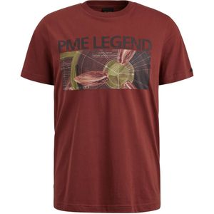 PME Legend T-shirt korte mouw PTSS2402571 Rood