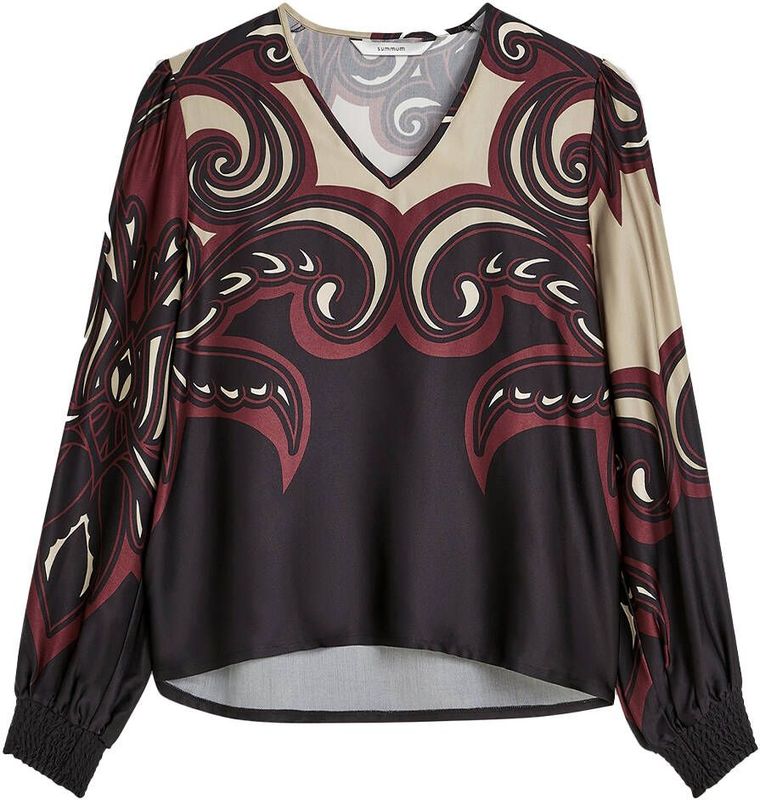 Summum - Blouse lange mouw - Licht beige - 2s3397-12337