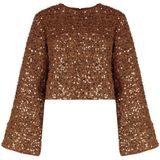 Harper & Yve Top lange mouw DW25P620 CATH Licht bruin