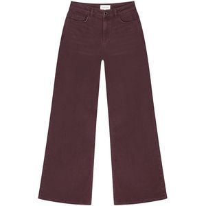 Fabienne Chapot - Thea Wide Leg Jeans - Bordeaux - Dames - Broek