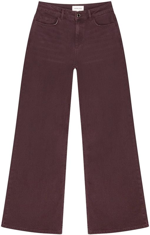 Fabienne Chapot - Thea Wide Leg Jeans - Bordeaux - Dames - Broek
