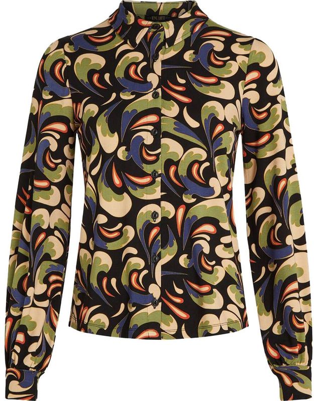 King Louie - Blouse - Zwart/Multicolour