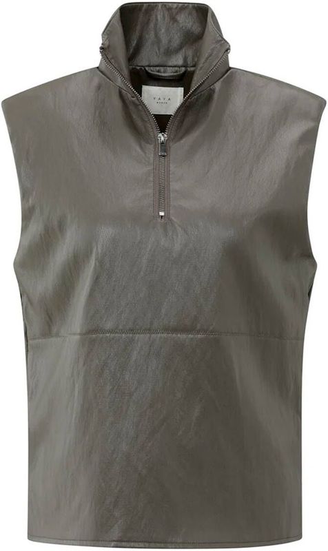 YAYA - 01-029005-510 - Top zonder Mouw - Taupe