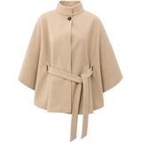 YAYA - Cape 03-521004-510 - Poncho - Licht bruin