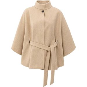 YAYA - Cape 03-521004-510 - Poncho - Licht bruin