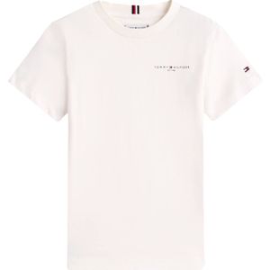 TOMMY HILFIGER - Shirt - Wit - Effen - Kwartmouw