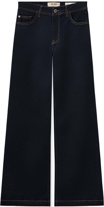MOS MOSH - Jeans - Donkerblauw - Wide Leg - Mid Waist