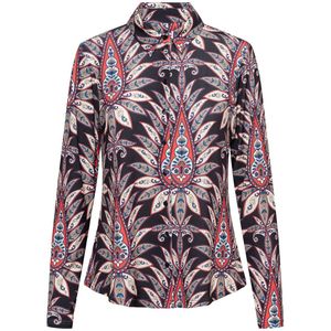 &Co Woman - Blouse lange mouw - Zwart - BL401 LOTTE