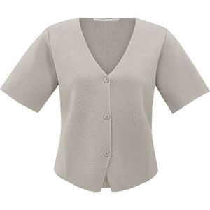 YAYA - Vest - Bruin - 01-010115-507