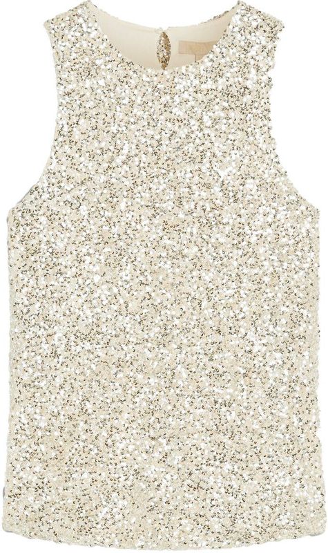 Josh V - Carmen - Top - Zilver - Mouwloos - Pailletten