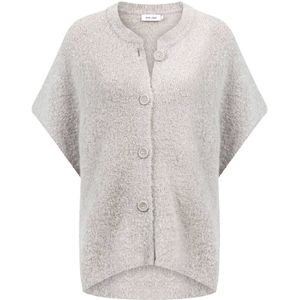 Knit-ted - Vest 252P042 Fifi - Licht Grijs - Gebreide Trui