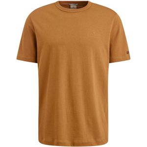 Cast Iron T-shirt korte mouw CTSS2311598 Cognac