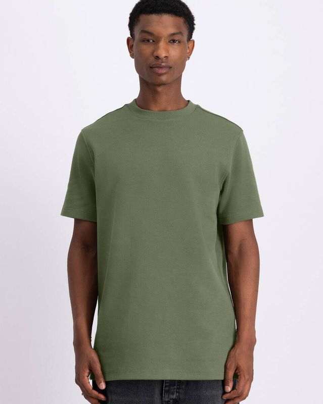 LAW OF THE SEA - Dane Structured Tee - T-shirt - Groen