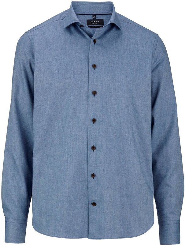 Olymp, Heren, Overhemden, Blauw, Maat: 4XL