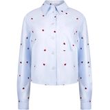 Nukus Blouse lange mouw NKS02102 SORRENTO Licht blauw