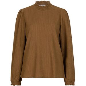 Lofty Manner - QI200.1 - Top lange mouw - Bruin