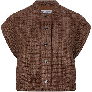 Lofty Manner Gilet QH303 Salwa Donker bruin