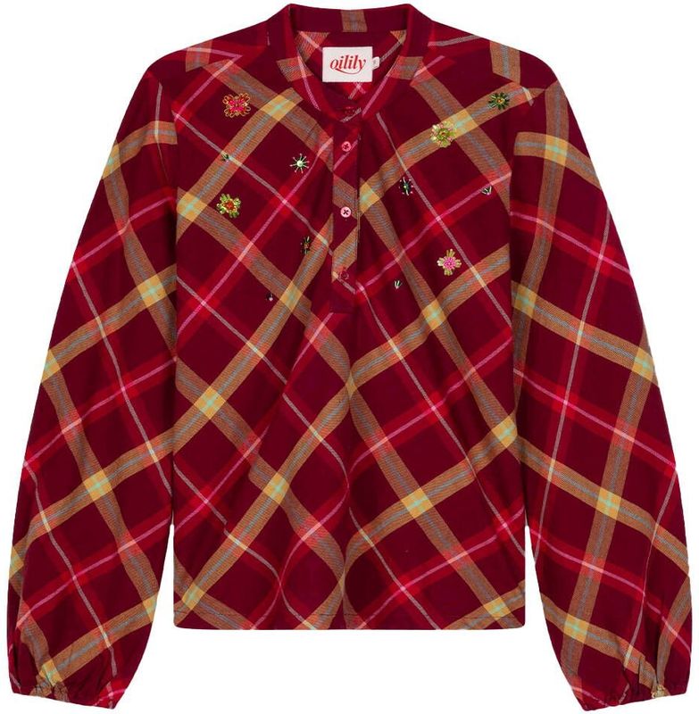 Oilily - F25WBL5140 - Top - Bordeaux - Lange Mouw