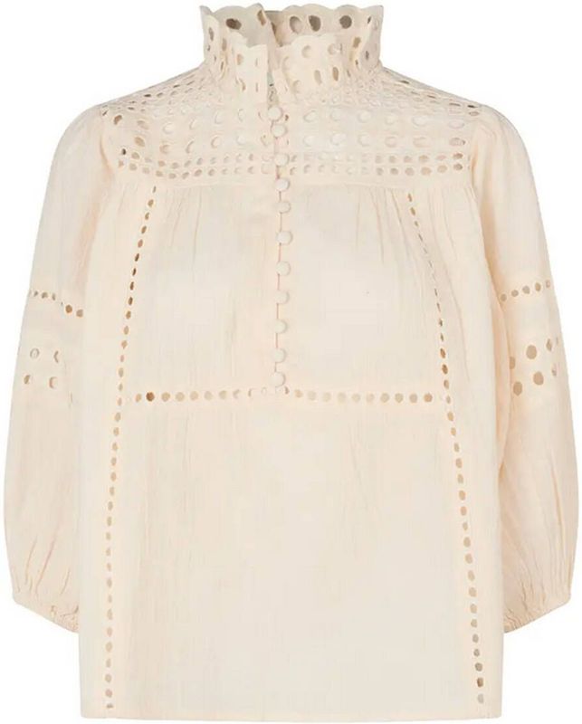 Second Female - Brunie Blouse - Wit - Katoen