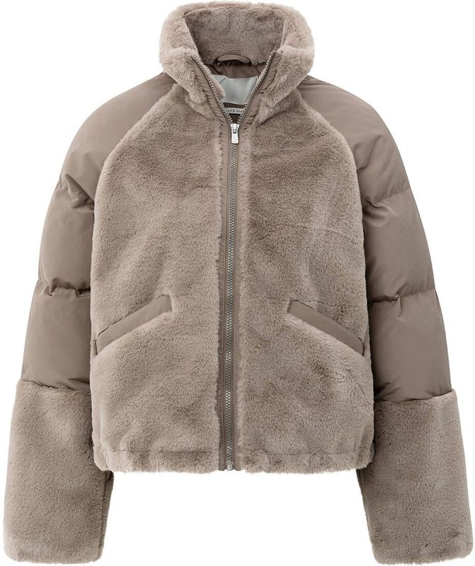 YAYA - Jack 02-001062-509 - Leren Jas - Bruin