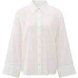 Yaya - Blouse with Back Buttons - Wit - Dames