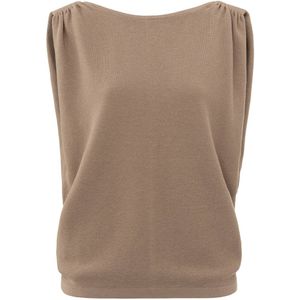 YAYA Top zonder mouw 01-000205-404 Cognac