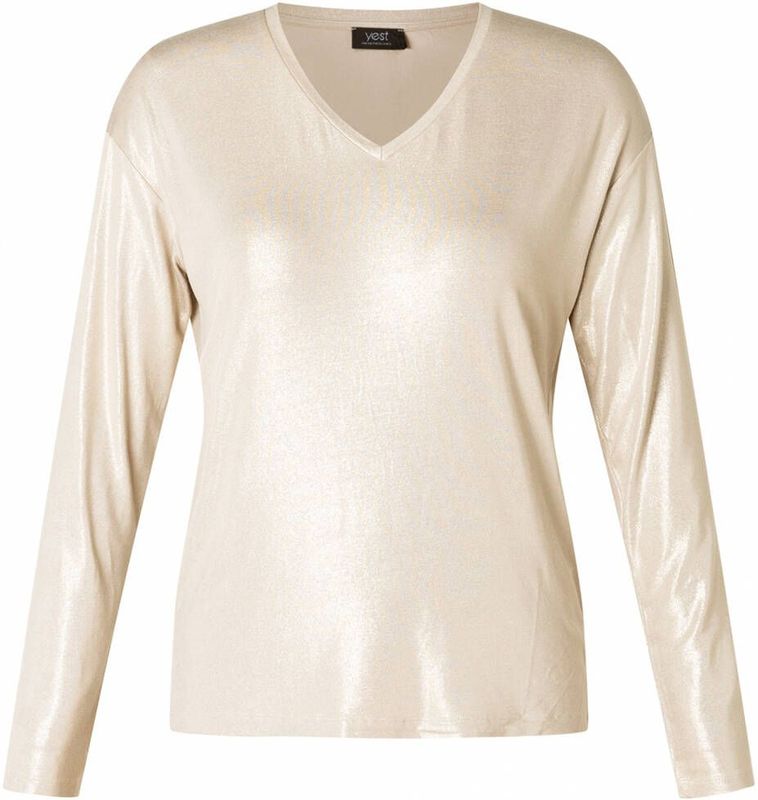 YEST - CURVE Shaylee Essential Tops - Sand - T-shirt