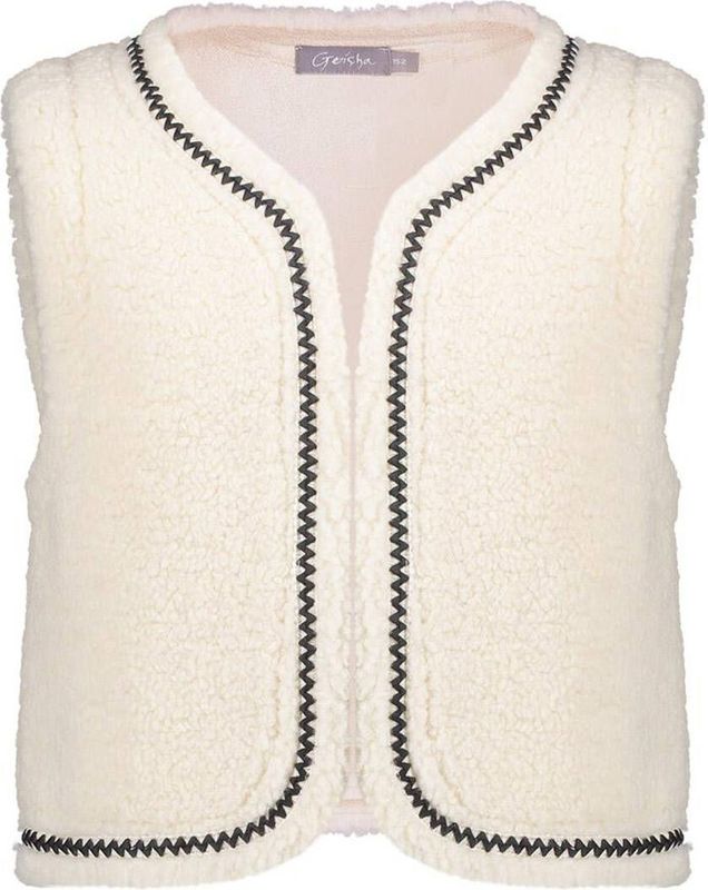 Geisha - 55541K-19 - Gilet - Ecru - Teddy Embroidery