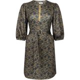 Aaiko - Semira Print - Jerseyjurk - Donker Geel