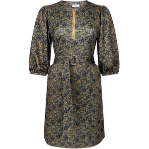 Aaiko - Semira Print - Jerseyjurk - Donker Geel