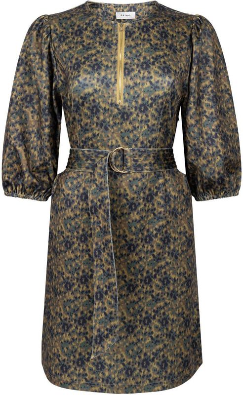 Aaiko - Semira Print - Jerseyjurk - Donker Geel