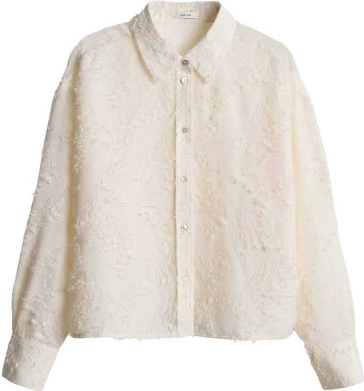 Opus Blouse lange mouw 10492513696393 Ecru