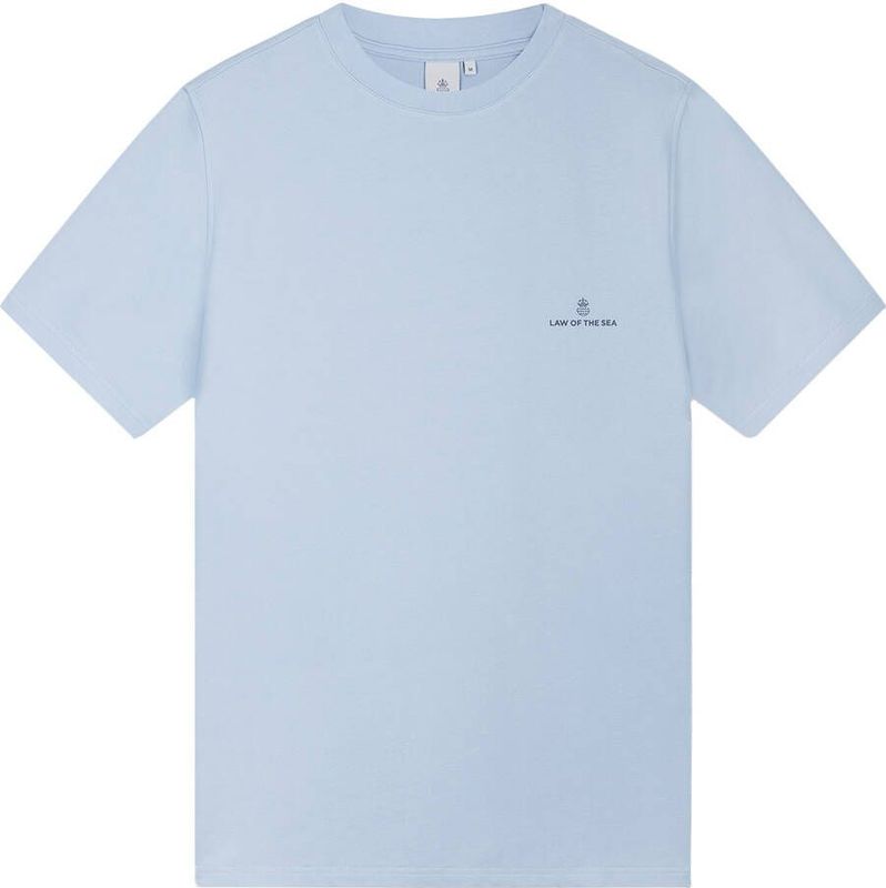 LAW OF THE Sea - Logo TEE - T-shirt - Blauw - Katoen