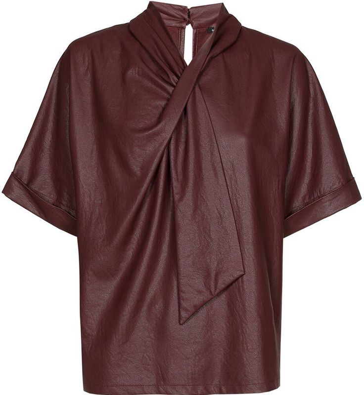 Caroline Biss - Top - Bordeaux - Korte Mouw - 4664