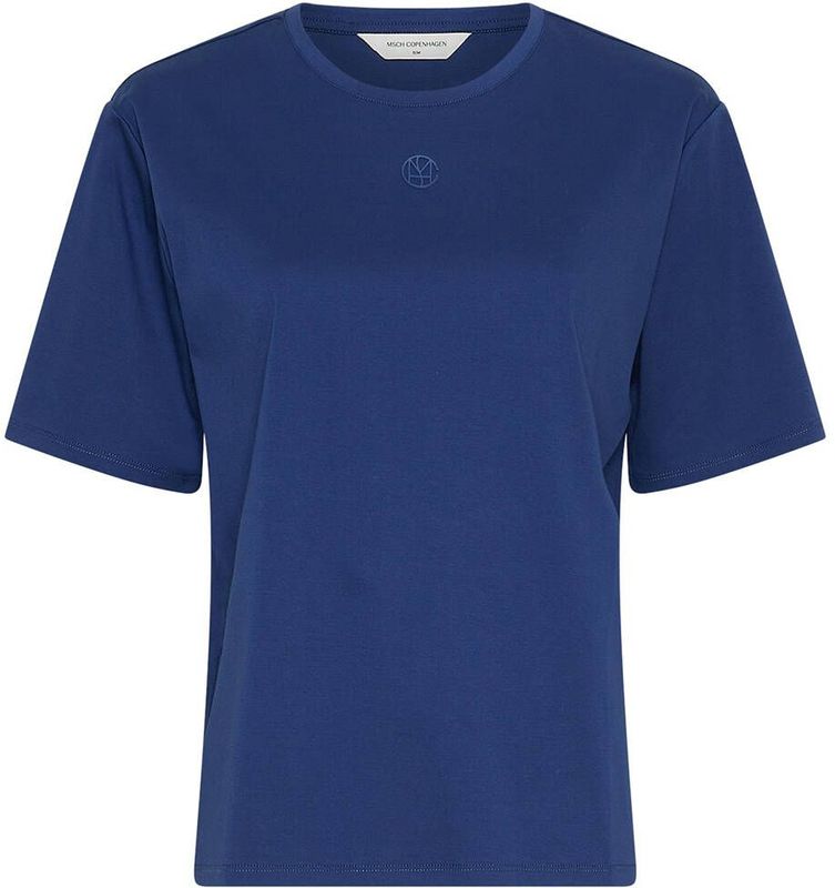 Moss Copenhagen, Dames, Tops, Blauw, Maat: Xs/S Katoen,