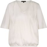 Tramontana - Hammered Satin Top - Blouse - Wit