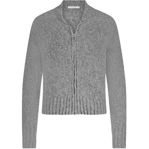 By-Bar - Jonas Zipp Cardigan - Grijs Melee
