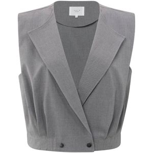 YAYA - Gilet Loose Fit - Grijs