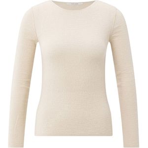 YAYA Top lange mouw 01-000371-508 Licht beige
