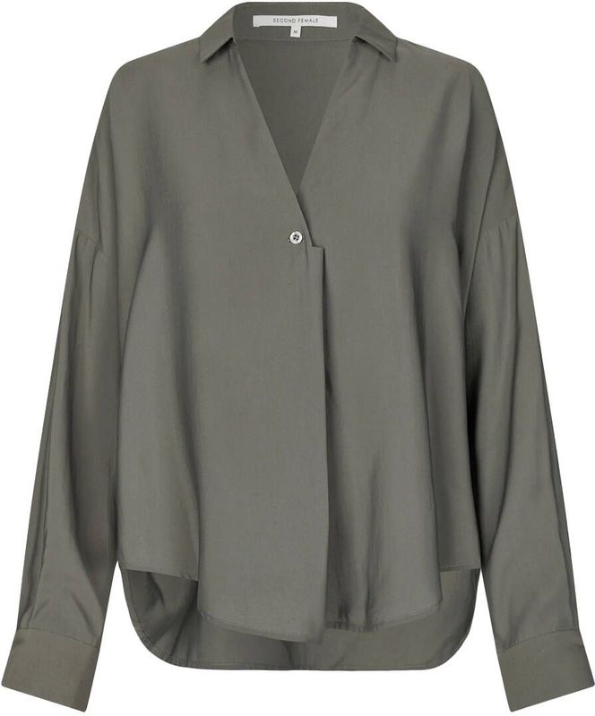 Second Female - 60163 TIMELINE - Top - Grijs - Lange Mouw