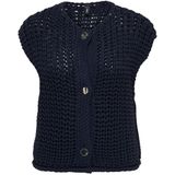 Only - Onlchloe Ss Rib Button Vest - Sky Captain - Gilet - Dames