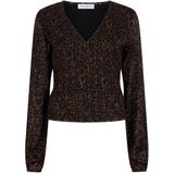 Lofty Manner Top lange mouw QL05 SIGNE Bruin