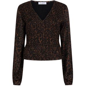 Lofty Manner Top lange mouw QL05 SIGNE Bruin