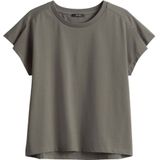 Opus - T-shirt - Olijfgroen - Katoen - Korte Mouwen