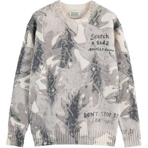 Scotch & Soda - Printed Dropped Shoulder - Trui