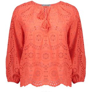 Geisha Top korte mouw 43035-70 Midden rood