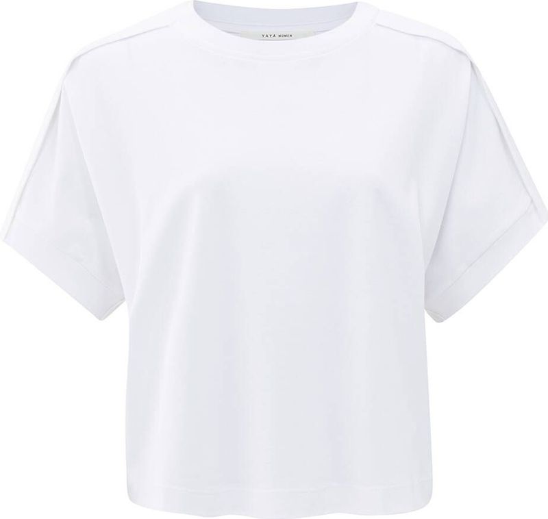 YAYA Top korte mouw 01-709312-508 Wit