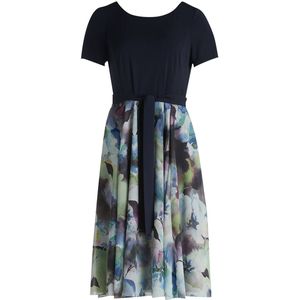 Vera Mont Jurk  navy / lichtblauw / lavendel / cyclaam