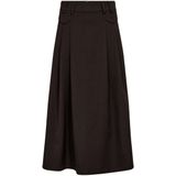 Co'couture - Rok 34222 LunaCC - Donker Bruin - Plooirok