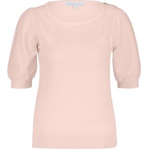 Red Button Top korte mouw SRB4231 Licht roze